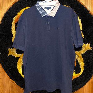 Tommy Hilfiger Mens American Flag Button Down Shirt